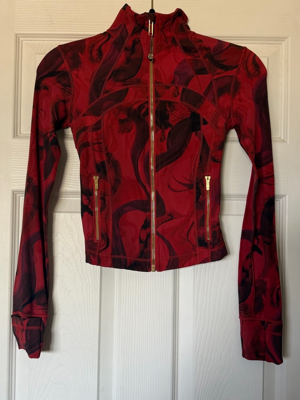 lululemon athletica Red & Black Lunar New Year Define Cropped Jacket - Picture 2 of 5